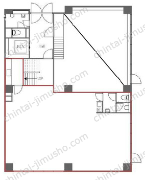 印刷産業ビル1Fの間取図