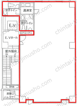 銀座竹葉亭ビル4Fの間取図