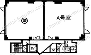 白金台セントラルビル4Fの間取図