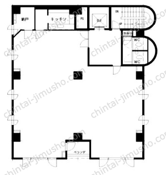 ビルボビル3Fの間取図