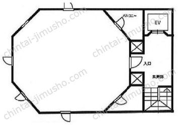 麻布ウィンテルビル4Fの間取図