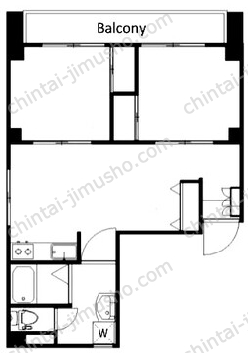 赤坂アンドロン4Fの間取図