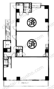 ユニオンビル工新4Fの間取図