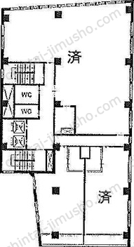 西脇ビル3Fの間取図