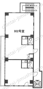 喜助九段北ビル8Fの間取図