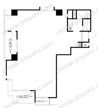 TM畑中ビル3Fの間取図