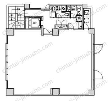 三崎町三上ビル5Fの間取図