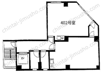 溝呂木第1ビル4Fの間取図