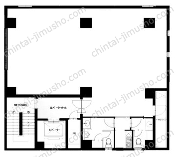 山田ラインビルⅢ2Fの間取図