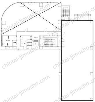 高輪偕成ビル3Fの間取図