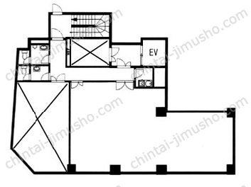 THE CORNER 日本橋人形町B1Fの間取図