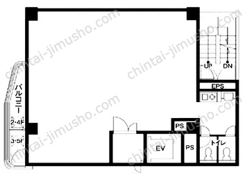 第二大新京ビル4Fの間取図