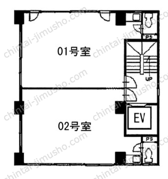 丸中ビル5Fの間取図