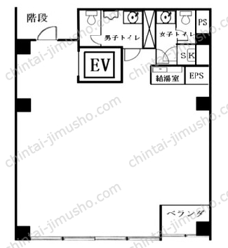 福松ビル9Fの間取図