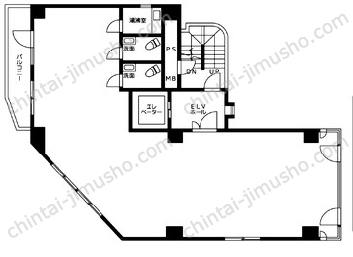 菅屋ビル8Fの間取図