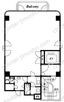 麻布マルカビル7Fの間取図