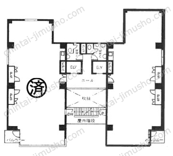 内神田TKビル4Fの間取図