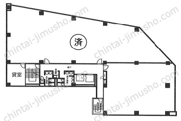 銀座昭和通りビル2Fの間取図