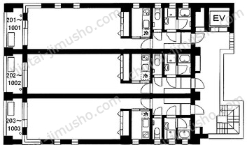 月村マンションNo.299Fの間取図