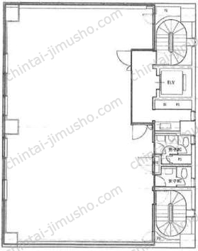 イースト渋谷ビル5Fの間取図