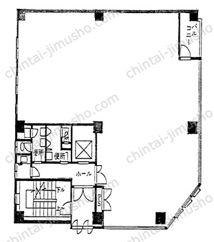 上野TSビル5Fの間取図