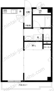 飯田橋ハイタウン4Fの間取図