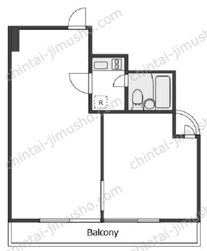 新宿ダイカンプラザシティⅡ4Fの間取図