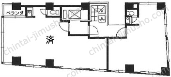 新盛堂ビル5Fの間取図