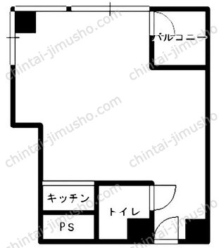 芝虎八ビル6Fの間取図