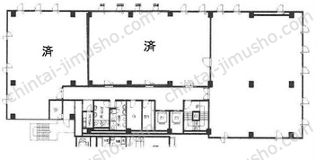 新宿タツミビル8Fの間取図