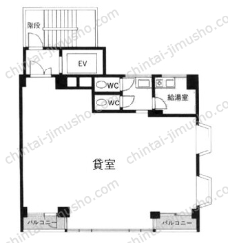 B.D.A神田小川町ビル8Fの間取図