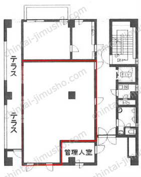 末よしビル1Fの間取図