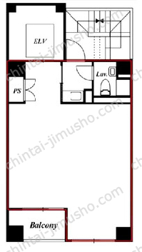 銀商ビル3Fの間取図