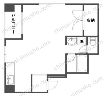 第2カツマタビル／カツマタパールマンション7Fの間取図