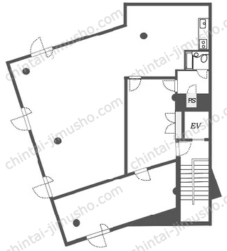 ジェイ・ワン西麻布ビル3Fの間取図