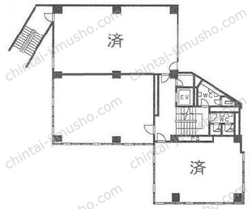 山の手ビル東館5Fの間取図