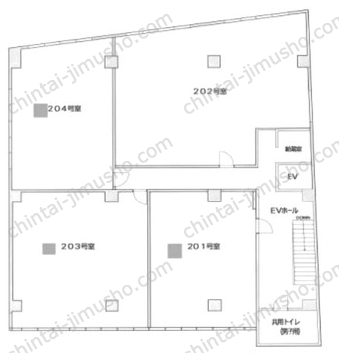 長谷部第1ビル2Fの間取図