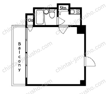 新宿ダイカンプラザシティⅡ5Fの間取図