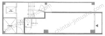 小﨑ビル1Fの間取図