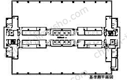 品川インターシティC棟一括貸の間取図