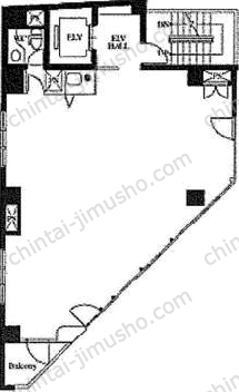 麹町サンライズビル5Fの間取図