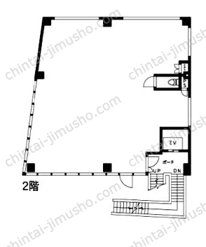 ユニオン新宿ビル2Fの間取図