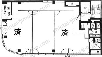 ル・グラシエルBLDG.15Fの間取図