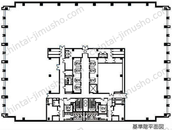 大手町フィナンシャルシティノースタワー23Fの間取図