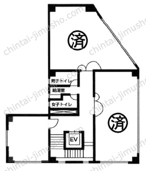 鈴野ビル4Fの間取図