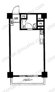 カーサ第二新宿9Fの間取図