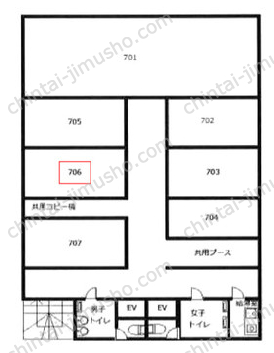 ミツボシ第3ビル7Fの間取図