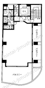 ME新大塚ビル10Fの間取図