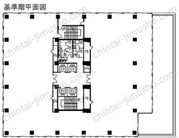 横浜東芝ビル4Fの間取図