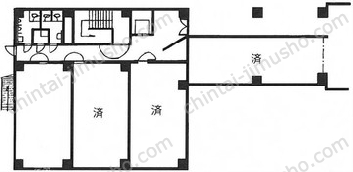 第四文成ビル1Fの間取図